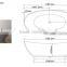 Good price solid surface freestanding bathtub ,very small bathtubs, stone resin bathtub