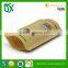 Food packaging kraft paper poly lined bag with window and zipper in china
