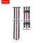 Luxury Woven Nylon Watch Band For Apple Watch Loop For iwatch Smart Watch 38mm 42mm