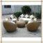 6-seater paito round shape sofa with cushion (S5142)