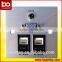Office Wall Mount Power Socket/Hotel Multiple 86 wall Media Plate with Aluminum Brushed Panel
