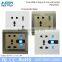 Good quality electrical socket extension 13A universal wall socket dual 2.1A 2.4A USB socket outlet
