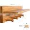 bamboo display wall mount wood coat rack