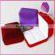 2016 hot sale flocked jewelry boxes ring box velvet ring box packaging