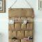 multi-functional carrier bag dangling bag cotton linen jute or blended shopping bag with cartoon design
