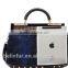 hot sell rabbit fur leather lady hand bag with three colors