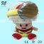Custom plush toy Super Mario mushroom people carrying a backpack cute toy
