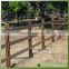 High tension steel wire inside flat rail horse fence