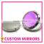 Fashionable Crystal Round Decorative Foldable Make Up Pocket Mirror