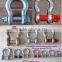 Galvanized safe screw pin bow shackle, crane rigging shackle