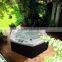 European system massage spa hot tub outdoor swim pool with led lights