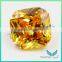 5A High quality Light yellow Cubic Zirconia 6*6mm Special Cut gemstone
