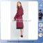 2016 fashion plus size double breasted belted long trench coat