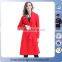 2016 Fashion Belted Trench Red Coat for Women