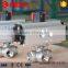 Three way pneumatic ball valve dn15