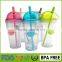 reusable sipping plastic juice souvenir small straw cups
