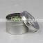 Empty aluminum round tin with customized size and logo