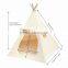 Children Playhouse Indian Canvas Teepeetent Kids Play House with two Windows - Comes