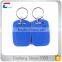 China manufacturer custom design contactless writable RFID ABS Keychain Key Fob with rings