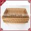 Wholesale quality pp rattan synthetic plastic empty wicker picnic basket