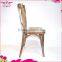 Hot Sale Event Use Old Wooden Cross Back Chair