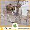 6 Seater Stainless Steel Marble Dining Table TH385