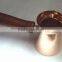 Copper turkish coffee pot with wood handles,