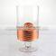 Hot Sailing Cooper Glass Hurricane and pillar Candle Holder
