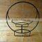 Round wrought iron log racks