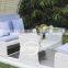 high quality four seats rattan patio swing with canopy garden rattan swing chair