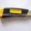 High quality Rubber grip Utility Knife with 8 pcs of spare blades