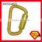 With CE EN362 Certification Steel Classic D Type Quicklock Carabiner