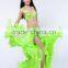 Hand made light green belly dance bra and belt set AS6051-AQ6051