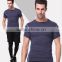 2016 summer OEM service breathable blank spandex/polyester sportswear gym t-shirt for men