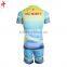 Full sublimation uniforms,Rugby t shirt,Plain Sky Blue jersey football Shorts