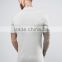 Hot Sale Custom Logo Short Sleeve Turtle Neck Grey Men's 100% Cotton Soft Jersey Longline Cut Slim Fit Casual Blank T-Shirt