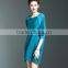 Female shirred loose maternity hollow out midi dresses