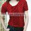 Special fashion french terry tight tank top sexy sleeveless crushed shirt for youthful lady blouse