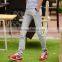 Fashion Men's Casual Trousers Solid Color Slim Straight (902)