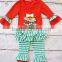 Christmas clothes for babies wholesale children's boutique clothing smocked christmas children outfit