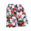 Korean elegant printed men polyester peach skin sexy beach wear