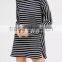 Runwaylover EY2370B Long Style 2017 Ladies Fashion Stripe Loose Blouse