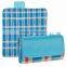 Roll-Up Picnic Blanket - measures 52" x 47", made from polyester fleece plaid with lining and water-resistant PE backing