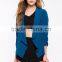 3/4 Sleeves Open Front Flyaway Blazer Fashion Office Design Women Blazer