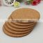 6pcs/lot Round shape Plain Cork Coasters Drink Wine Mats Cork Mats Drink Wine Mat 10cm*0.5cm ideas for wedding and party gift
