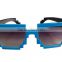 cheap custom logo promotion sunglasses mosaic sunglasses solid color frame smoke lenses sunglasses DLC9006