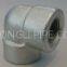 stainless steel A182 F304 90 thread elbow