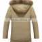 Custom LOGO Hollow-cotton Heavy Khaki Mens Jacket 2016 winter