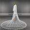 2017 wholesale new grance long lace bridal wedding veil lace long Tulle veils