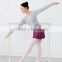 Ballet adult long sleeve dance crop tops